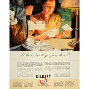  1939 Ad Gilbert Quality Papers Lancaster Bond Letter 