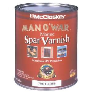  80 6539 QT 1 Quart Gloss Man O War Marine Spar Varnish Low VOC Gloss