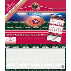  San Francisco 49ers NFL 12 Month Message Board Calendar 