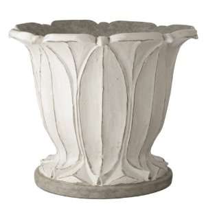  Lazy Susan Fontaine Planter, Aged White, Large