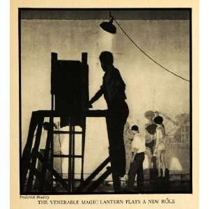  1930 Print Frederick Bradley Venerable Magic Lantern 