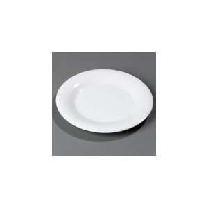     Wide Rim 12 in Melamine Dinner Plate, NSF, White