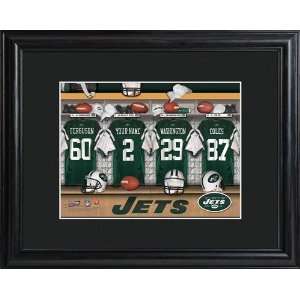  Personalized New York Jets NFL Locker Room Print: Sports 