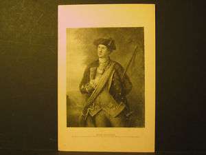 George Washington, C. W. Peale Portrait Engraving 1896  