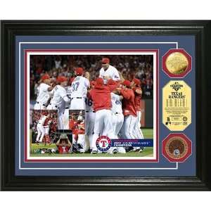  Texas Rangers 2011 AL Champs Indield Dirt Coin Photomint 