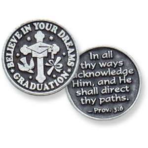   Dreams Pewter Pocket Good Luck Love Token Coin: Health & Personal Care