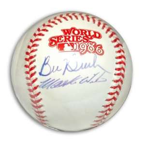 Mookie Wilson & Bill Buckner Baseball   1986 World Series  
