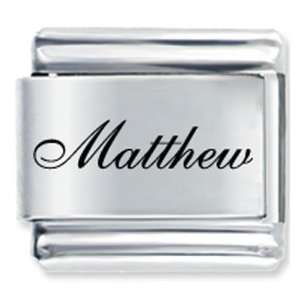    Edwardian Script Font Name Matthew Italian Charms Pugster Jewelry