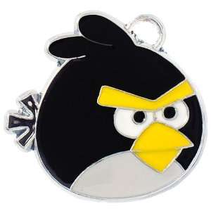 12X DIY Jewelry Making Angry Birds Alloy/Enamel Charm   Black Arts 