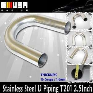   Header DIY Stainless Steel Piping T201 U 2.5 16Gauge Automotive