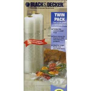  Black Decker Vacuum Sealing Bags 2 Rolls Twin Pack 