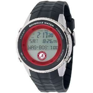   Alabama Crimson Tide Bama Mens Schedule Wrist Watch