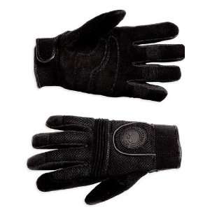 Harley Davidson® Mens Skull Full Finger Mesh Gloves. Reflective 