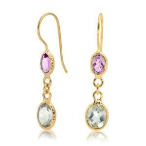  Bling Jewelry Purple Green Amethyst Gemstone 14k Gold 