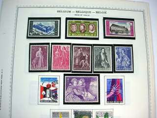 BELGIUM, Advanced MINT Stamp Collection Mounted on Minkus pagesNo 