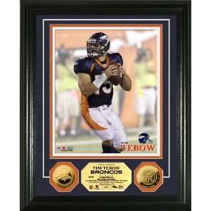   Denver Broncos Tim Tebow 24KT Gold Coin Photomint: Sports Collectibles