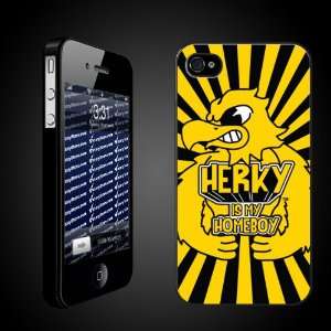  University of Iowa Hawkeyes BLACK iPhone Hard Case   (#15 Herky 