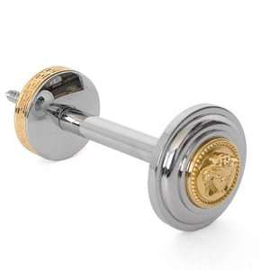  Versace Home Chrome Gold Curtain Stop with Medusa 