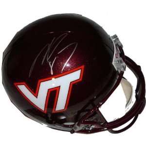  Michael Vick Virginia Tech Hokies Autographed Full Size 