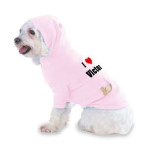  I Love/Heart Victor Hooded (Hoody) T Shirt with pocket for 