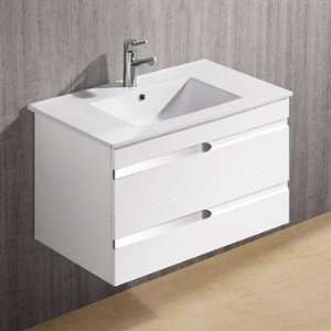  Vigo 32 inch Ethereal Petit Single Bathroom Vanity   White 