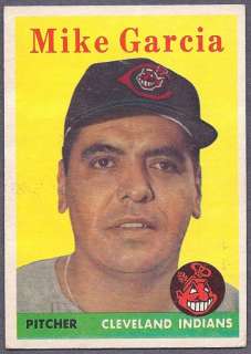 1958 Topps Baseball #196   Mike Garcia   Indians  