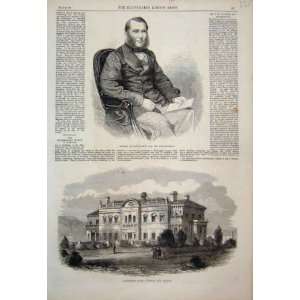   1864 Government House Auckland Edward Watkin Portrait