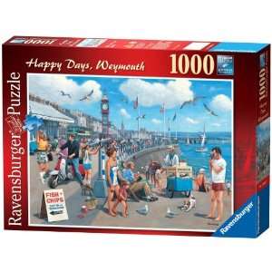  Ravensburger Happy Days Weymouth 1000 Piece Puzzle Toys & Games
