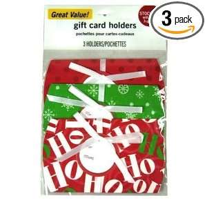  9pc Christmas Hohoho Snowflake Gift Card Holders Health 