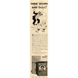  1935 Ad Brown Williamson Walter Raleigh Tobacco Umpire 