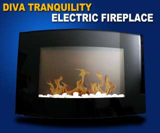   Enhanced Glass Electric Fireplace/Heater with Remote Control