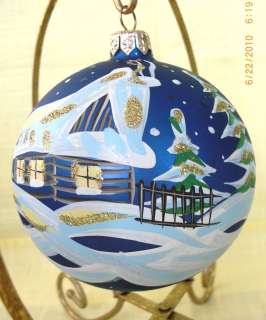 PIER 1 Szarafin Hand Painted Christmas Ornament WOW!!  
