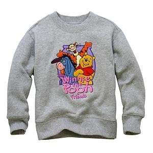 Winnie the Pooh and Friends Fleece Lined Sweatshirt Youth Size Med (7 