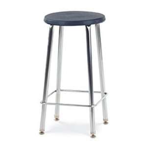    Virco 120 Series 24H Stool with Soft Plastic Seat