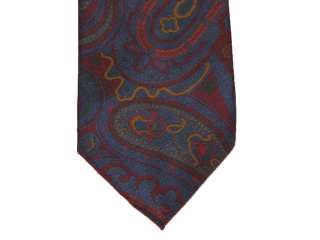   POLO RALPH LAUREN HAND MADE IN ITALY MENS PAISLEY SILK NECK TIE  