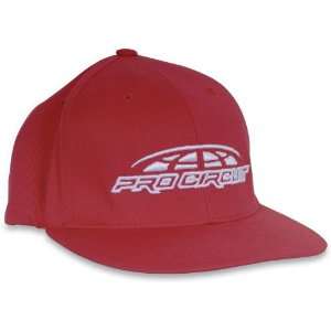  Pro Circuit Zero Flex Hat Mens Red Small/Medium Sports 
