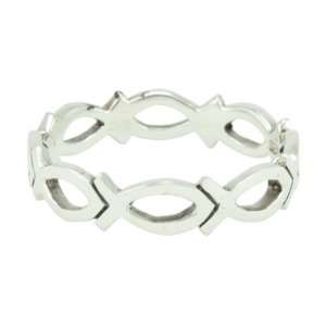  Cutout Ichthus Ring Jewelry