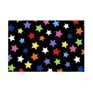 SheetWorld Fitted Oval (Stokke Mini)   Primary Colorful Stars On Black 