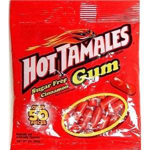 Hot Tamales Sugar Free Cinnamon Gum 3 Oz Grocery & Gourmet Food