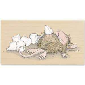  House Mouse Mounted Rubber Stamp 2X4