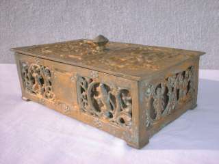 Antique Bronze Trinket Box,Coney Island N.Y.  