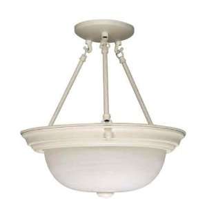   Nuvo 60/225 2 Light Textured White Close to Ceiling: Home Improvement