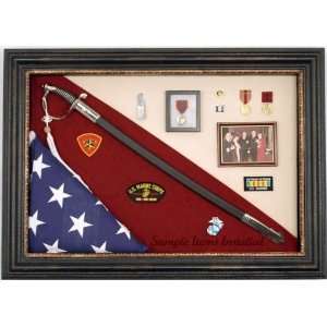  Military Sword Display Case: Sports & Outdoors