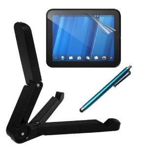   Screen Protector + Blue Aluminum Stylus Pen For HP TouchPad Tablets