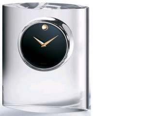 Movado MCL 200M Oval Crystal Clock With Museum Dial NIB  