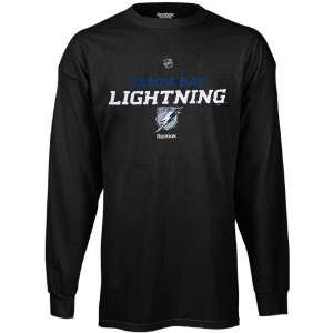 Reebok Tampa Bay Lightning Black Team Speedy Long Sleeve T shirt 