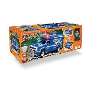    Light And Sound Police Truck Mighty World Toy: Toys & Games
