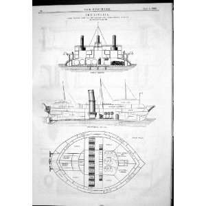   Ship John Elder Builders Govan Hold Plan Midship