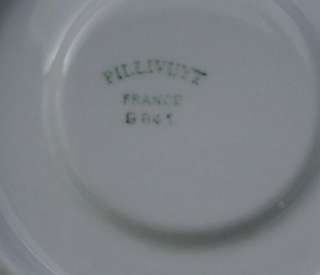 PILLIVUYT Bistro Stripe Porcelain Cup & Saucer, France  