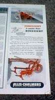 1946 Allis Chalmers Model C Tractor Implement Ad  